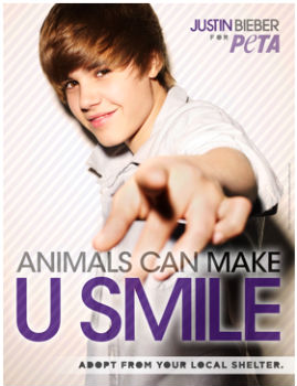 Justin Bieber for Peta